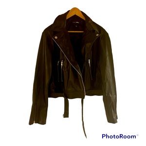 Black Leather Moto jacket